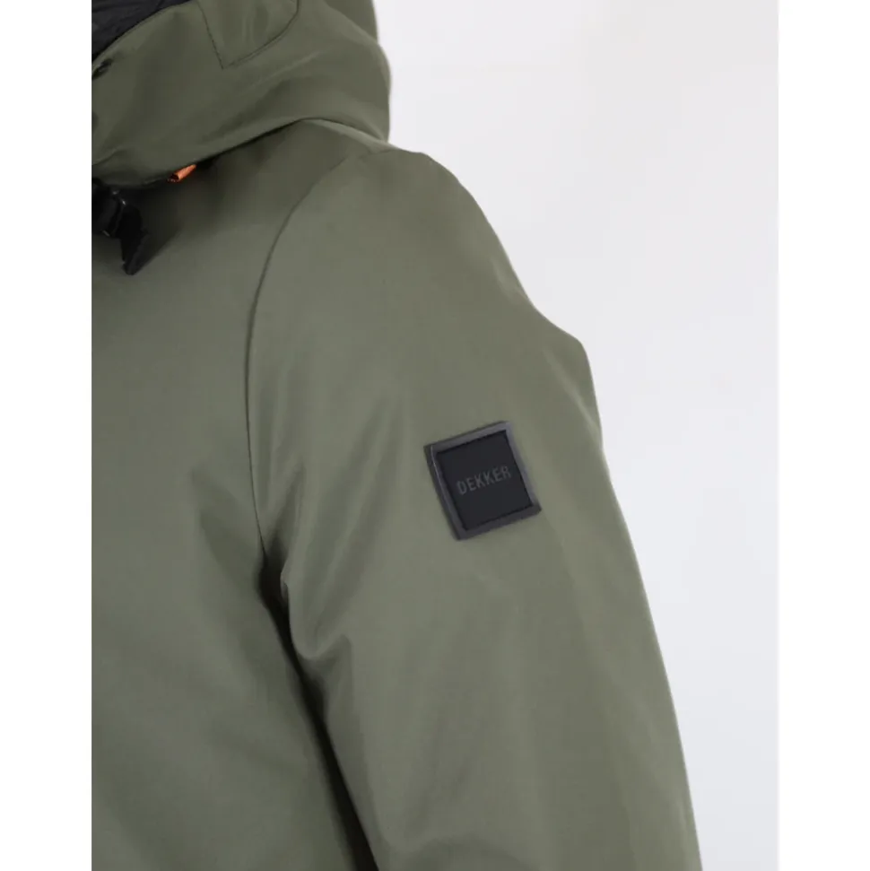 Grüne Technische Parka Jacke