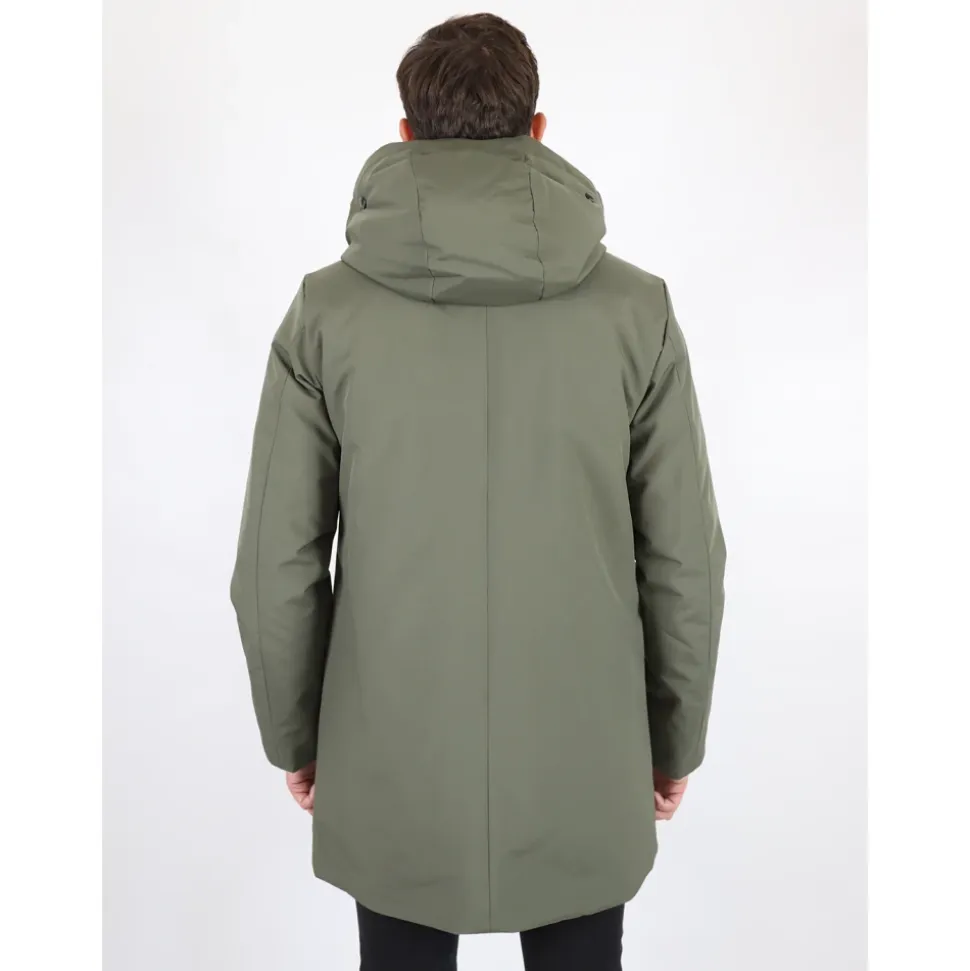 Grüne Technische Parka Jacke