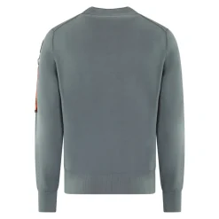 Grüner Basic Pullover für Männer