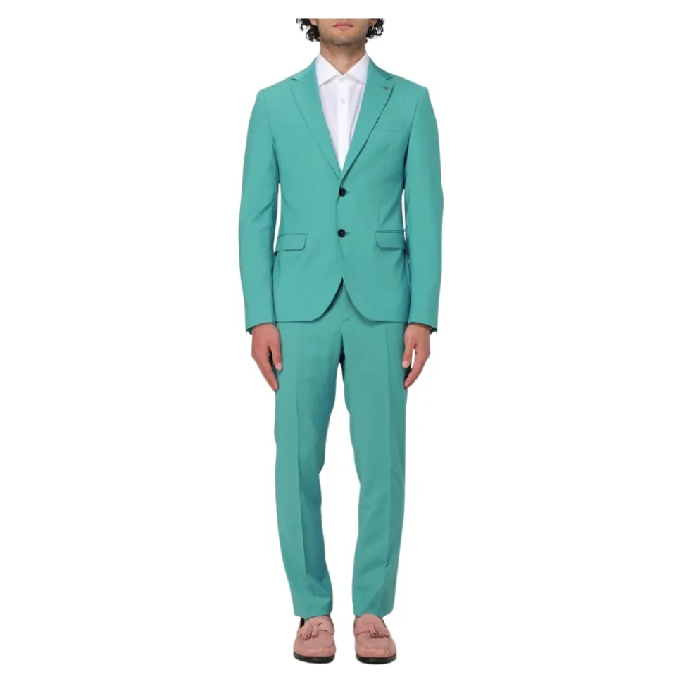 Grüner Slim-Fit Anzug