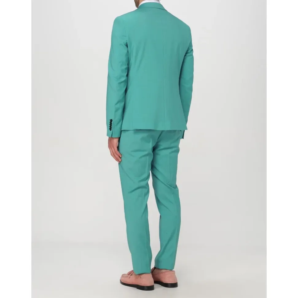 Grüner Slim-Fit Anzug