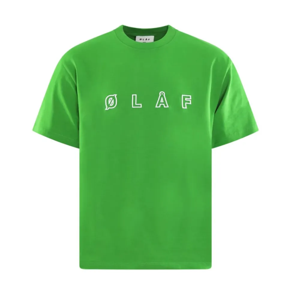 Grünes Logo-T-Shirt für Herren