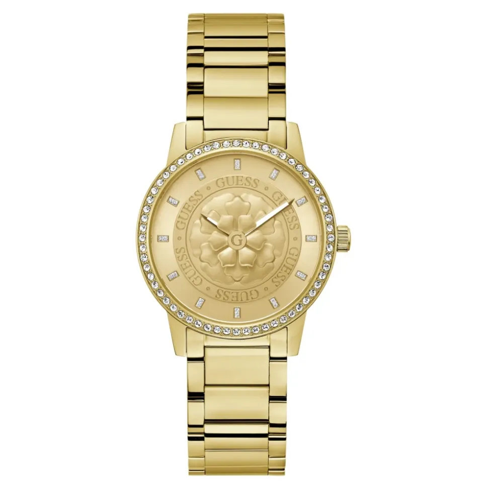 Guess Damen Armbanduhr PETAL gold GW0747L2