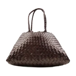 Handgewebte Lederkreuztasche