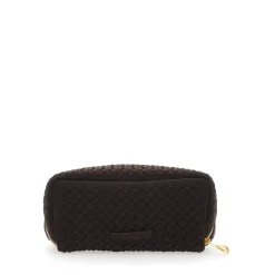 Handtasche mit Flechtmuster und Reißverschluss oben