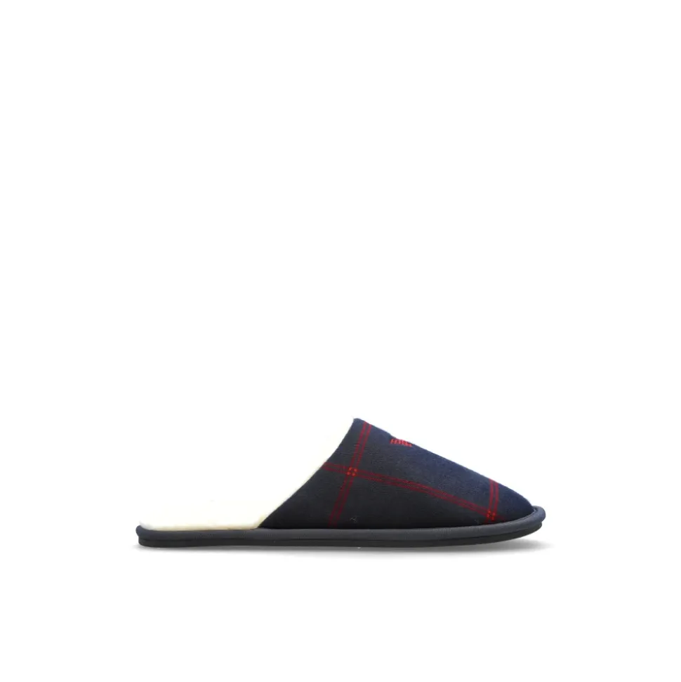 Hausschuhe aus Flanell mit Tartanmuster