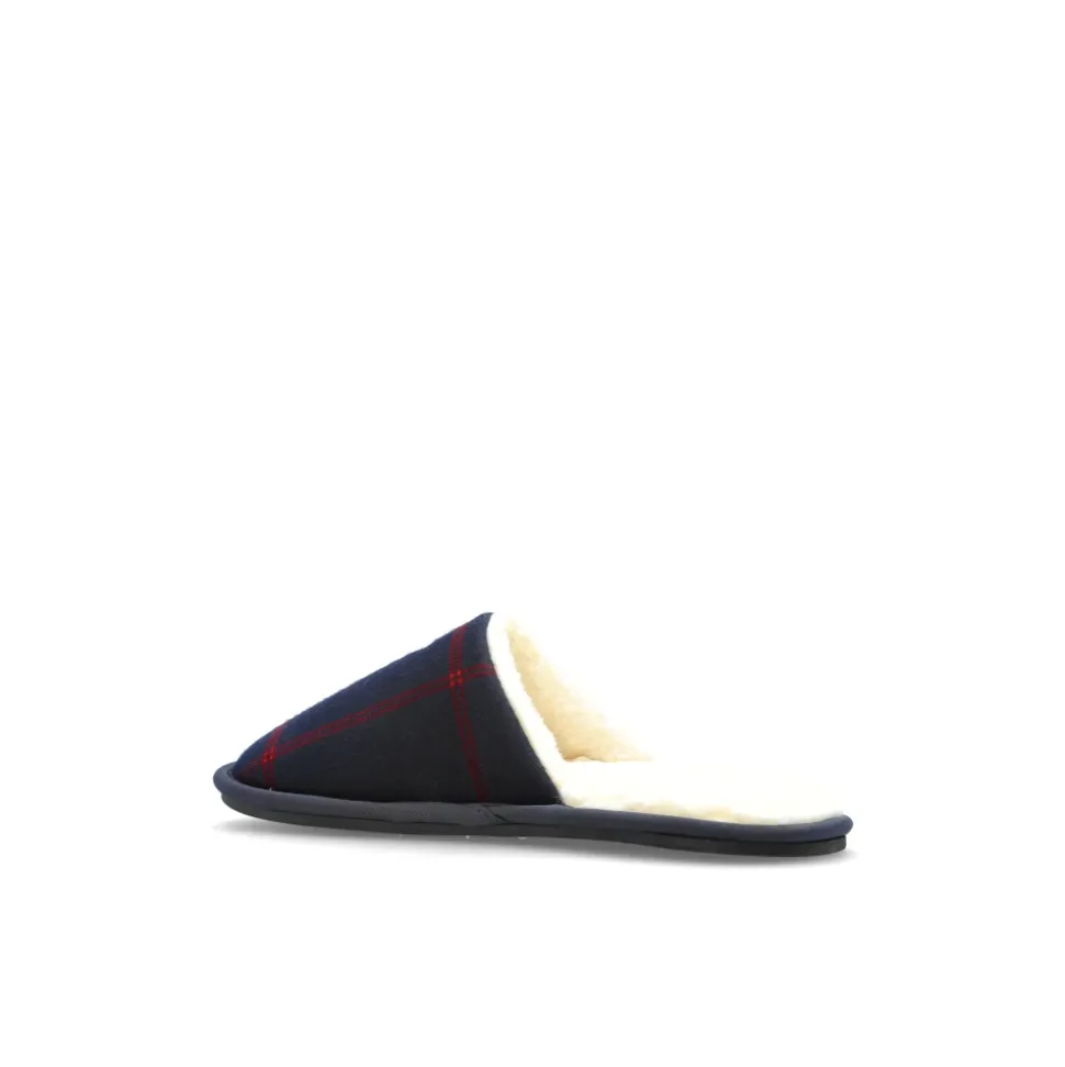 Hausschuhe aus Flanell mit Tartanmuster