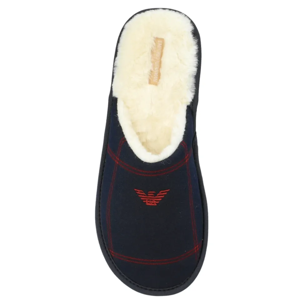 Hausschuhe aus Flanell mit Tartanmuster