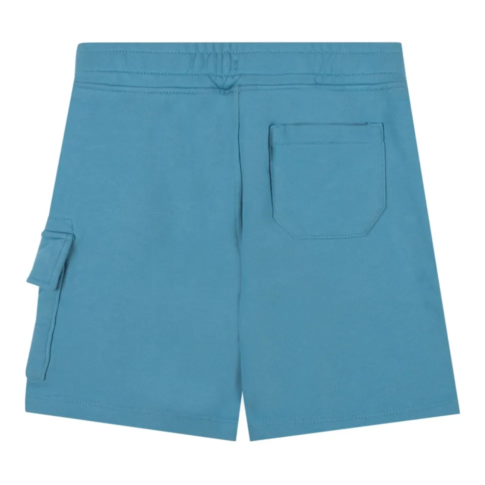 Hellblaue Cargo-Shorts