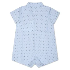 Hellblauer Baumwoll-Romper