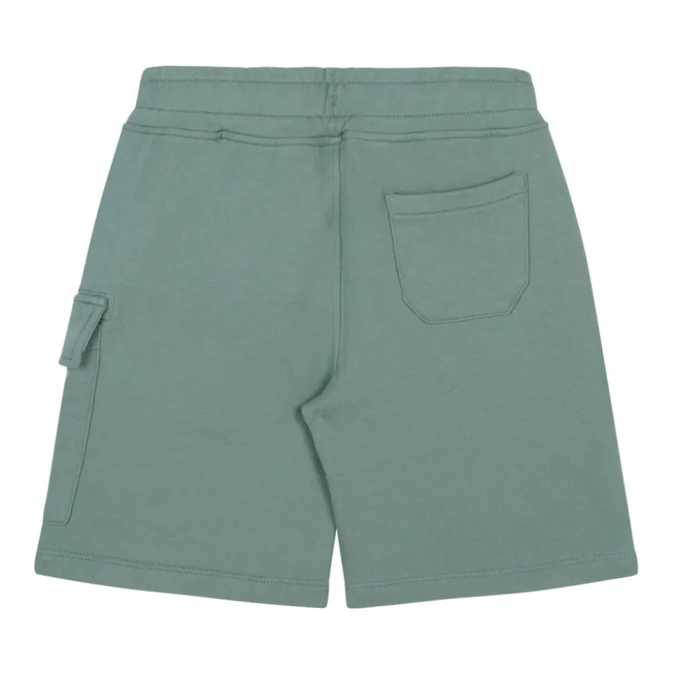 Hellgrüne Track Shorts mit Linsendetail