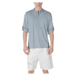 Henley Shirt Casual Top Dreiviertelarm