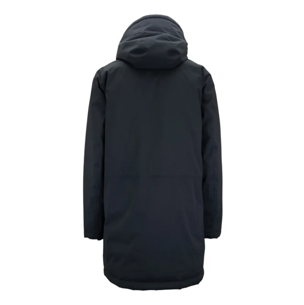 Herren Automatische Knopf Parka mit Reißverschluss