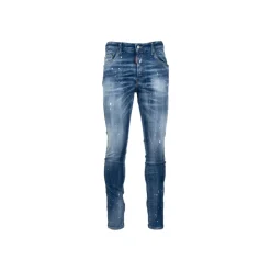Herren Knopf Jeans