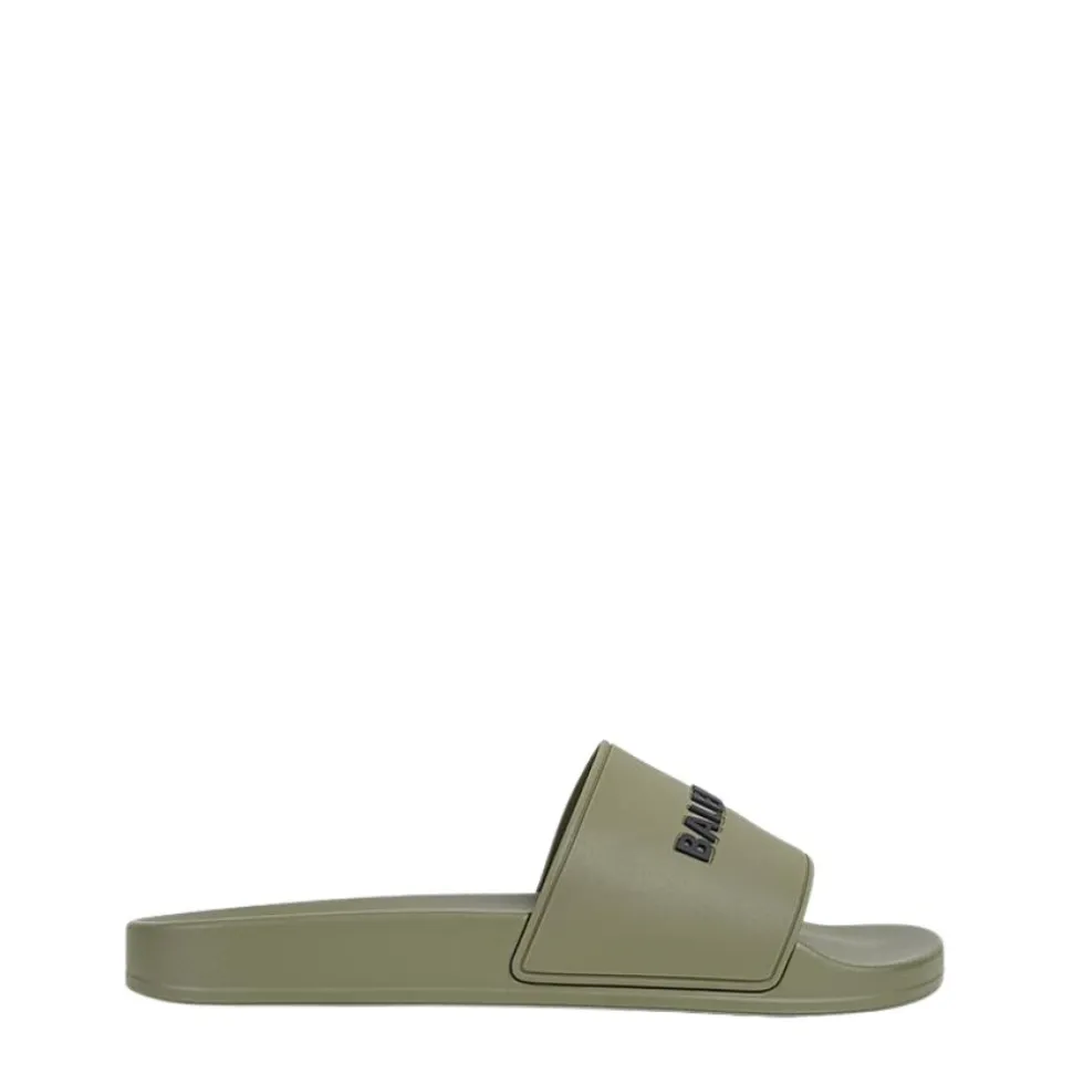 Herren Sandalen in Khaki mit 3D-Logo
