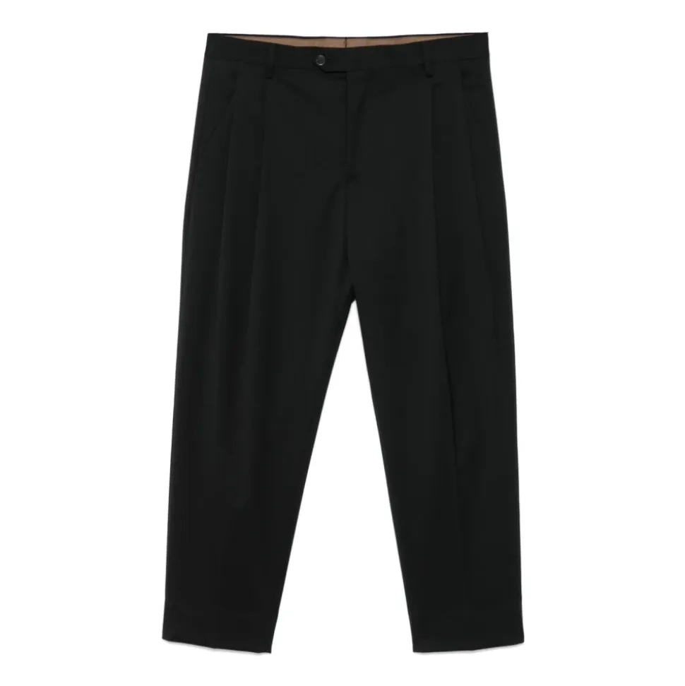 Herren Schwarze Chinos Hose