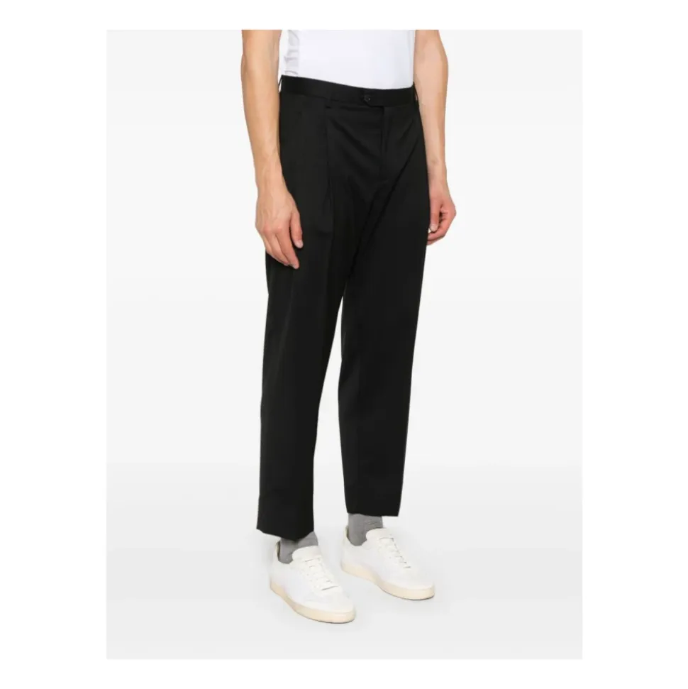 Herren Schwarze Chinos Hose