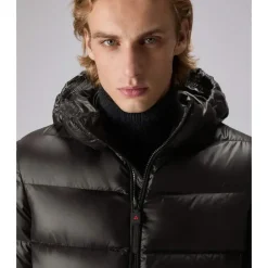 Herren Schwarze Lineare Jacke
