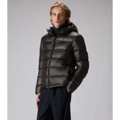 Herren Schwarze Lineare Jacke