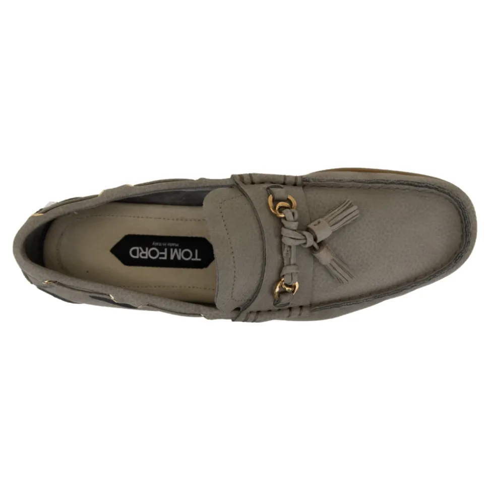 Herren Slip-On Loafers mit Fransen Leder