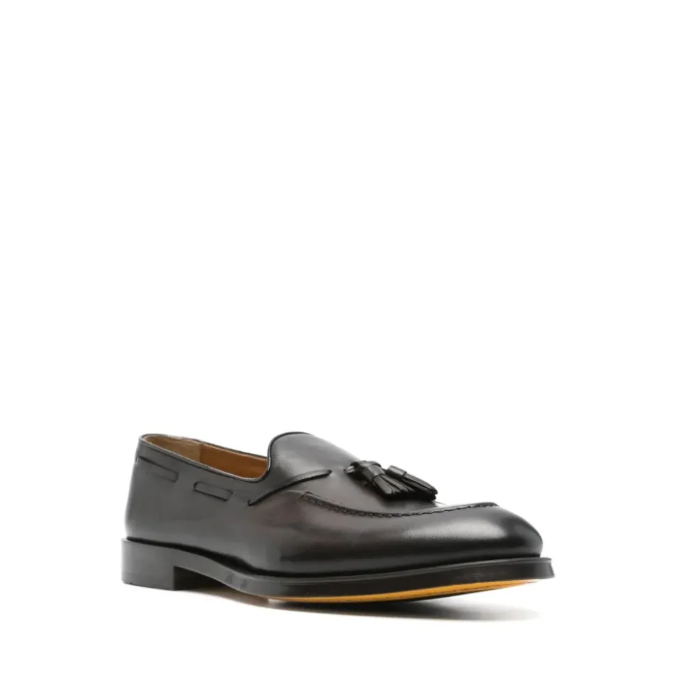 Herren Tassel Loafers Leder Niedriger Absatz