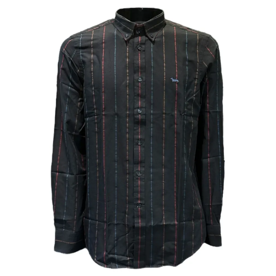 Herrenhemd mit All-Over-Multicolor-Logo - XXL