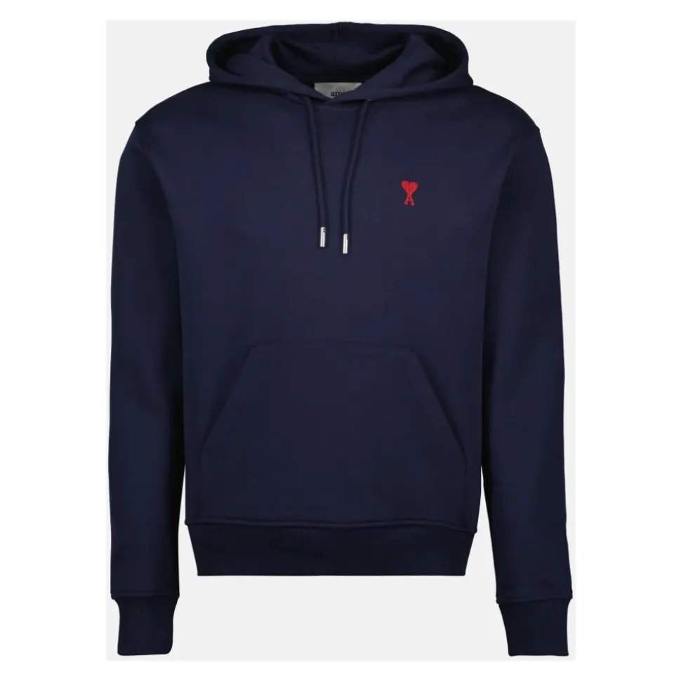 Herz Freund Hoodie Marineblau