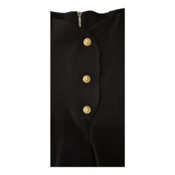 High-waist Button-detail Shorts