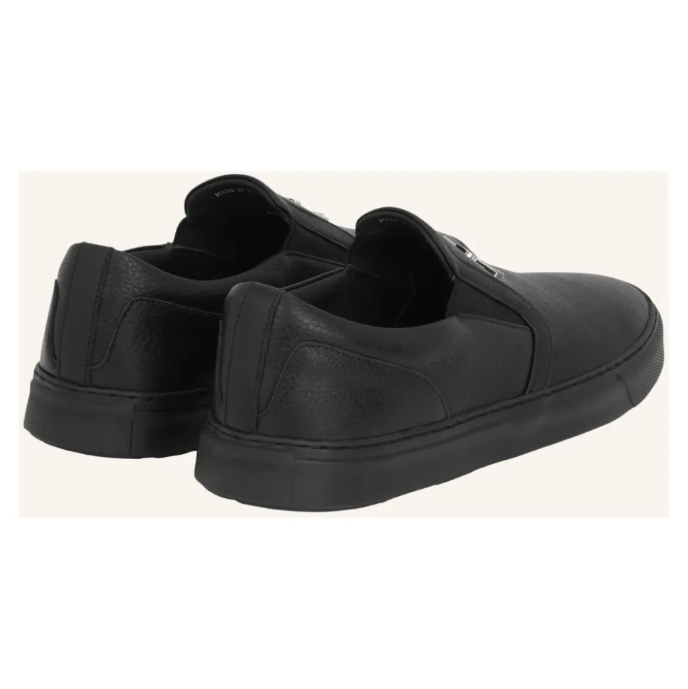 Hirsch-Print Leder Slipper