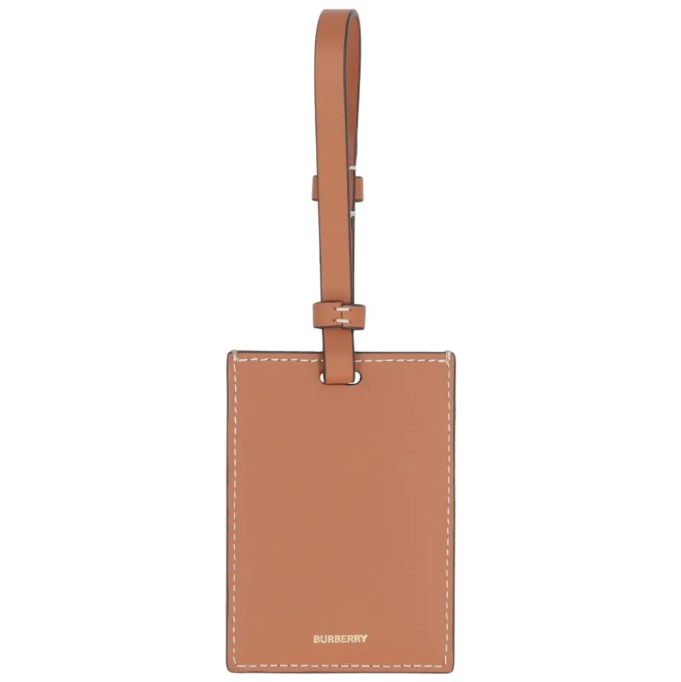 House-Check Leder-Gepäckanhänger