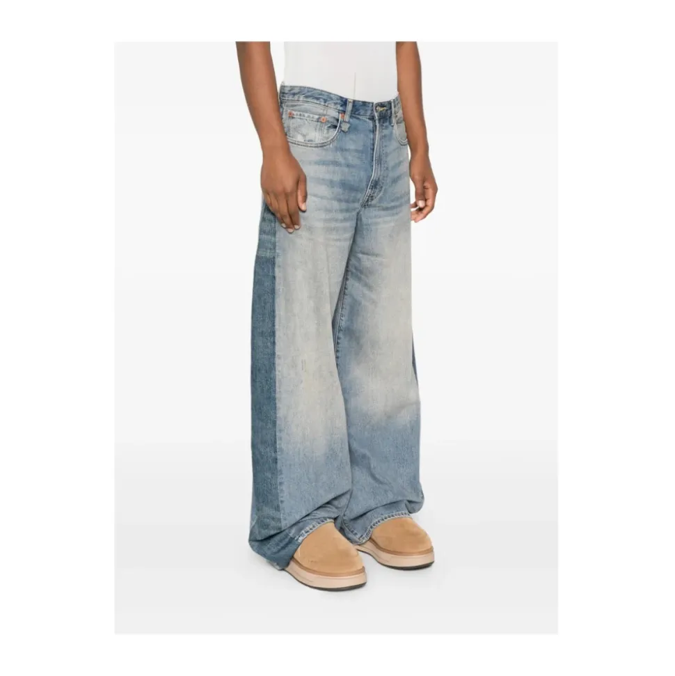 Indigo Blue Stonewash Denim Jeans
