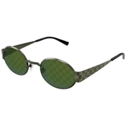Innovative ovale Sonnenbrille mit GG-Motiv