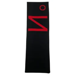 Intarsien-Strickschal mit Logo