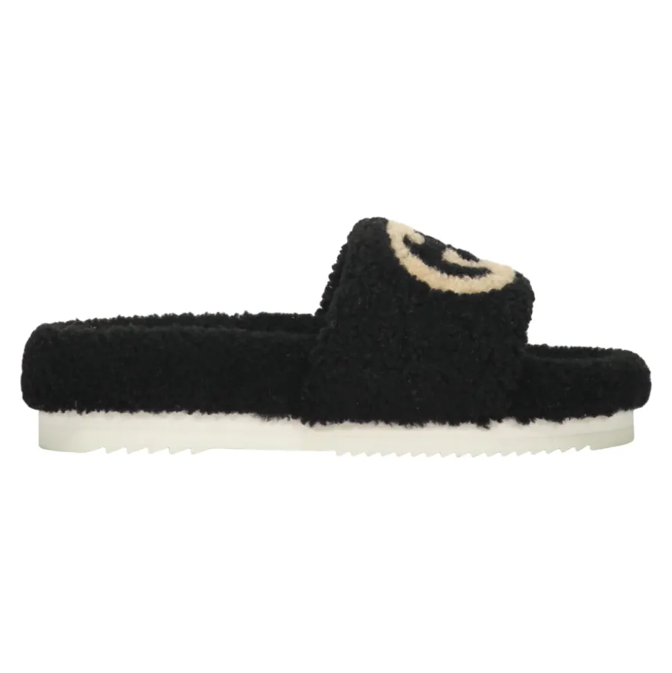 Interlocking G Merino Wool Slide