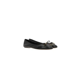 Iris Ballerinas aus schwarzem Leder