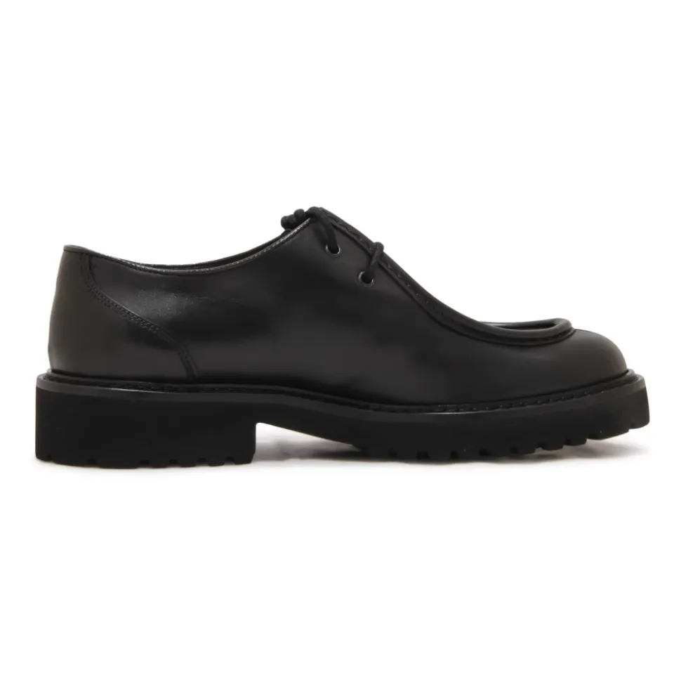 Italienische Schnürschuhe Schwarz Deco
