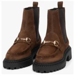 Italienische Velours Chelsea Boots