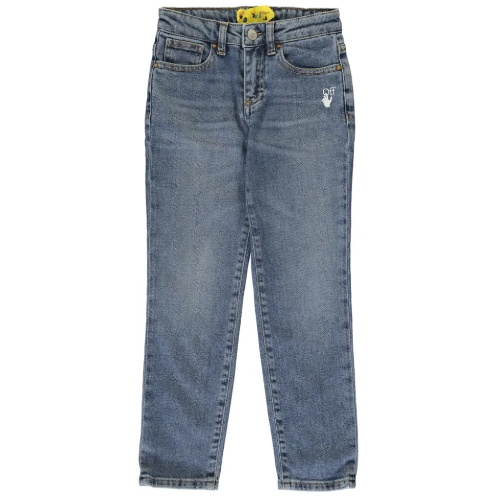 Jeans mit Kontrastnähten