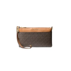 Jet Set Medium Signature Logo Wristlet