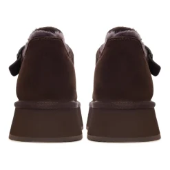 Kakao Schnalle Shearling Loafer - Braun