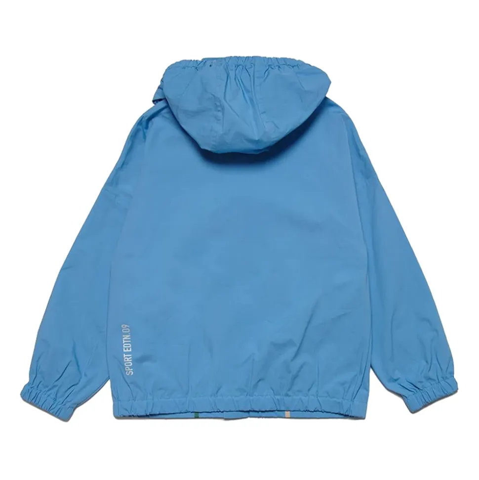 Kapuzenjacke mit durchgehendem Reißverschluss und Logo-Print vorne