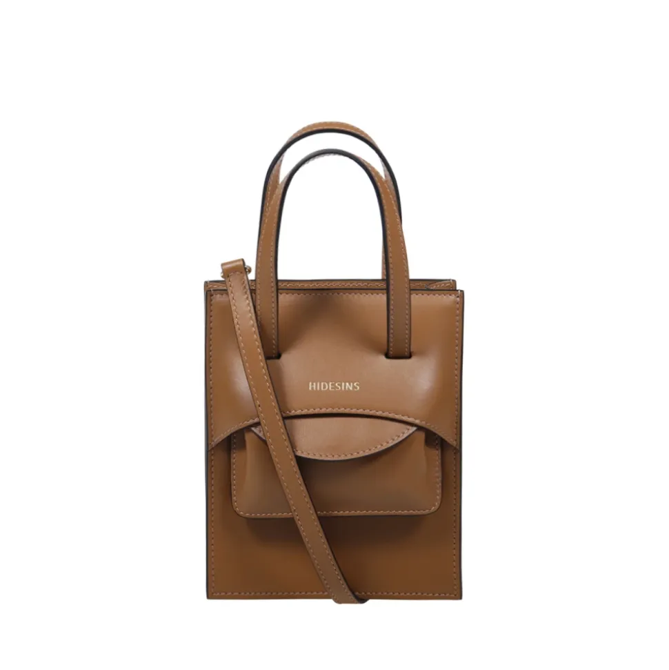 Karamell Mini Flap Tasche