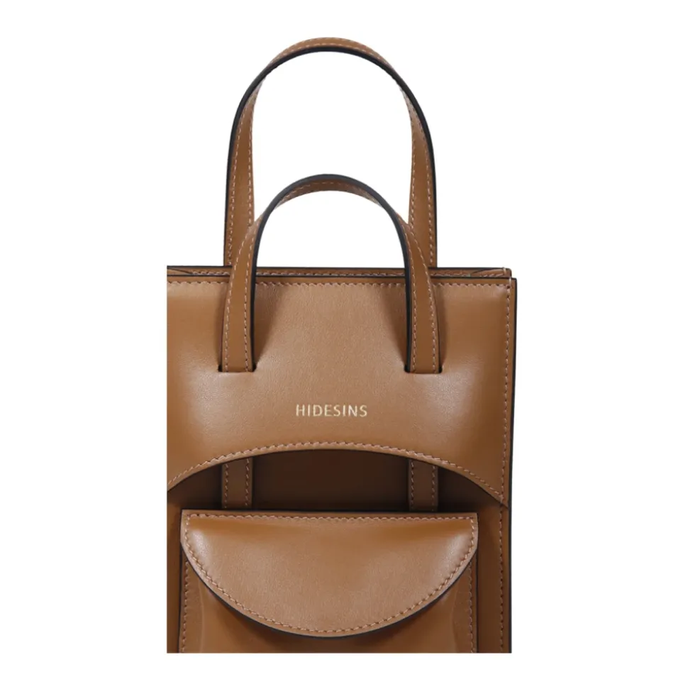 Karamell Mini Flap Tasche