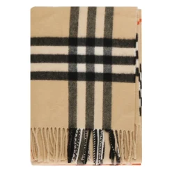 Kariertes Beige Tuch