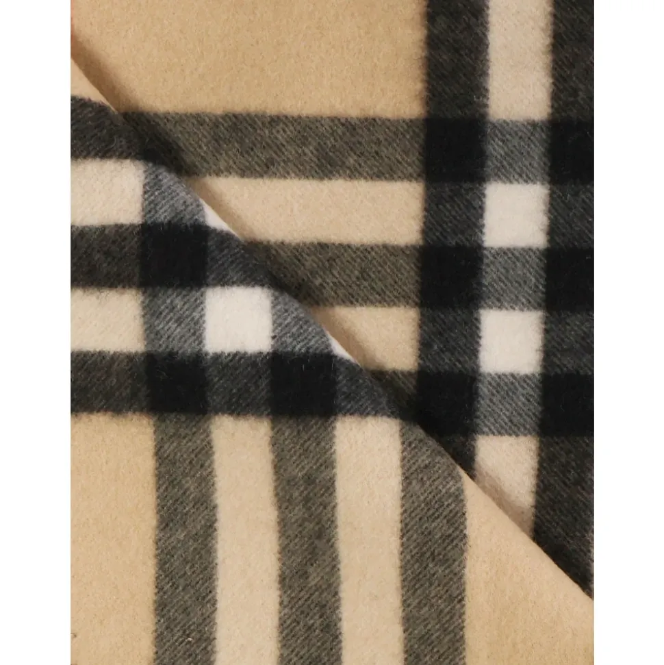 Kariertes Beige Tuch