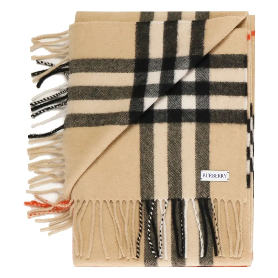 Kariertes Beige Tuch