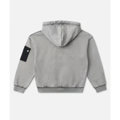 KIDS - Anthrazitgraues Sweatshirt mit Ton-in-Ton-Logo