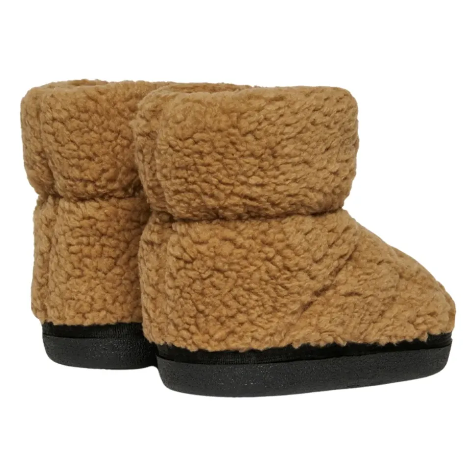 Kinder Beige Kunstpelz Schneestiefel