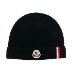 Kinder Blaue Beanie mit Logo