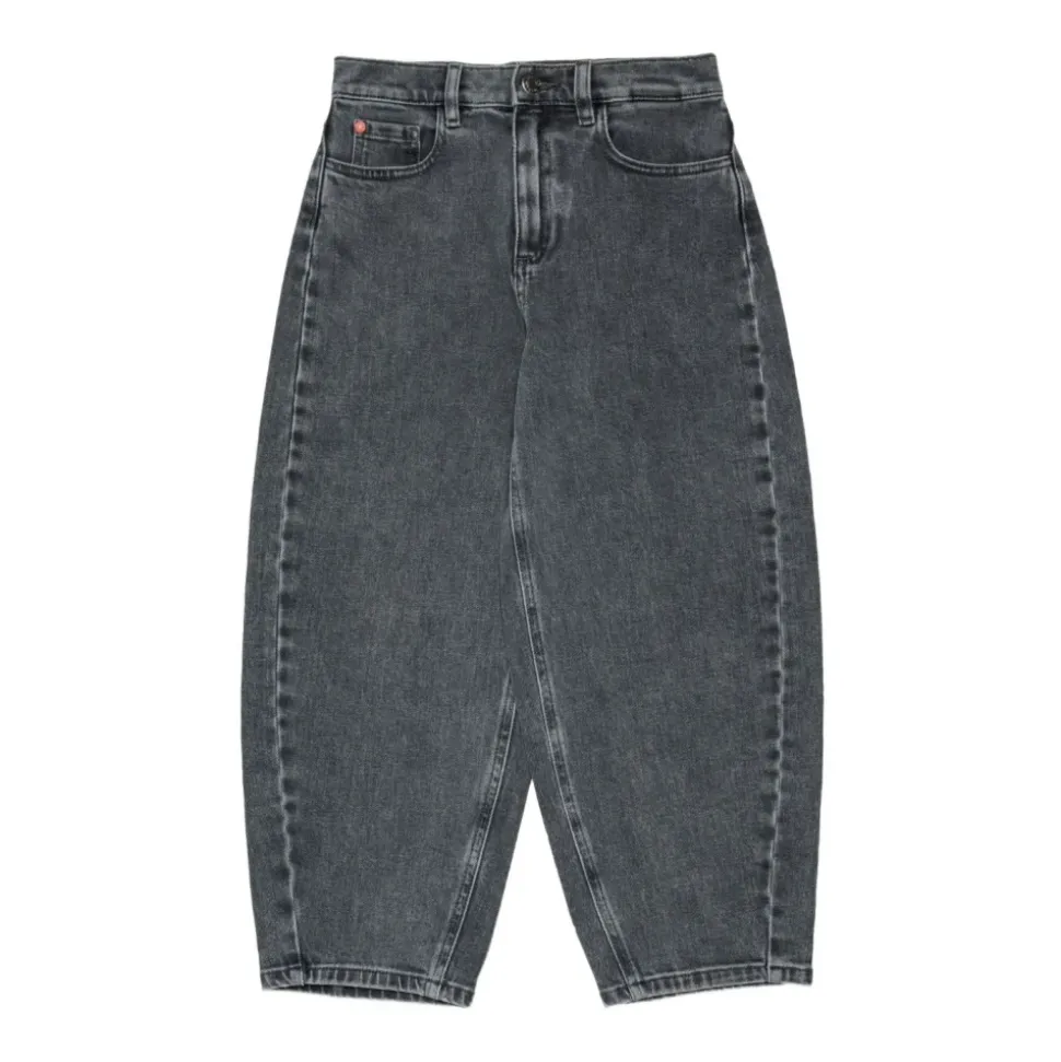 Kinder Denim Jeans Grau Tapered Leg